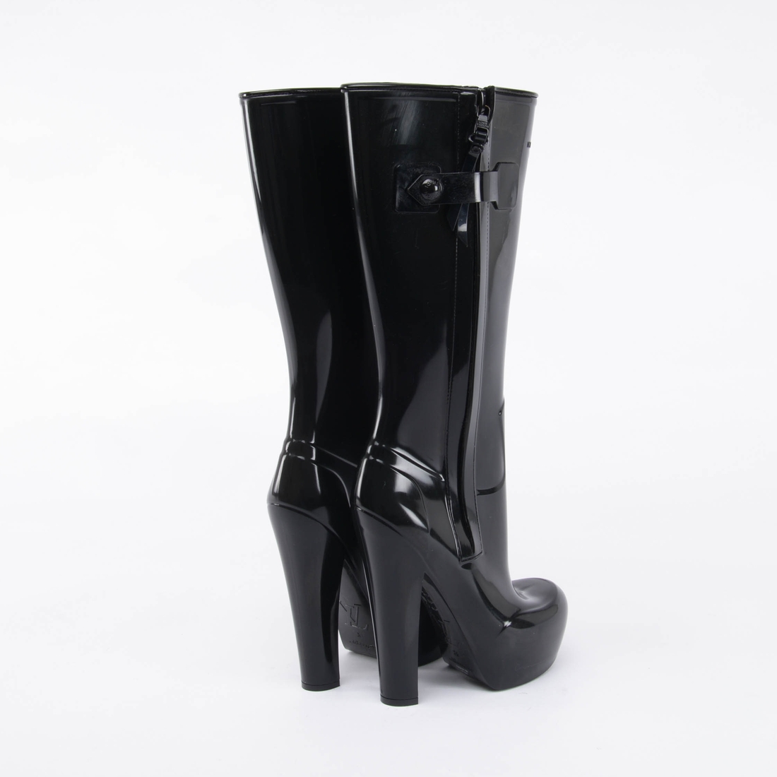 Louis Vuitton - Fetish Black Rubber Boots 35